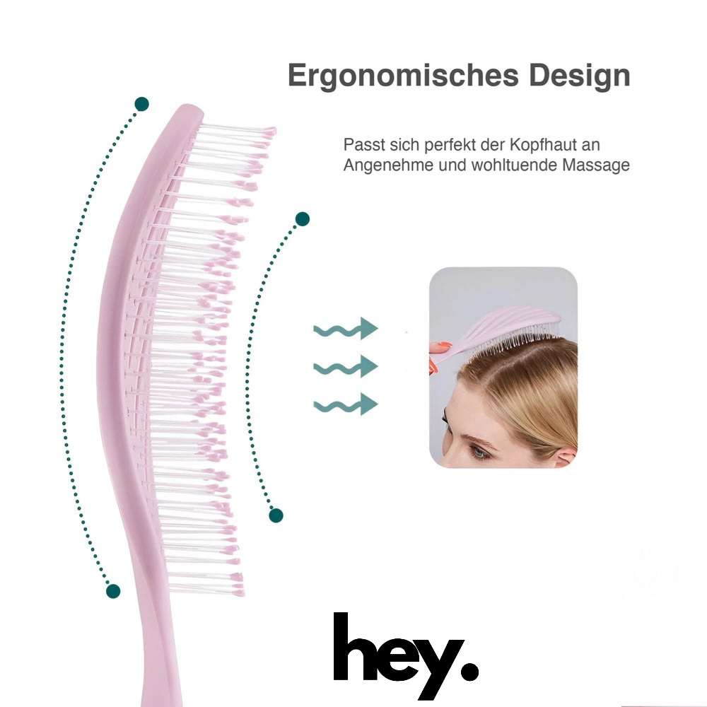 HeyStyle - Entwirrungsbürste für geschmeidig leichtes Kämmen